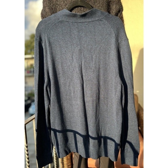 Banana Republic Men’s V-Neck Pullover Sweater Blue Size XL - Picture 2 of 4